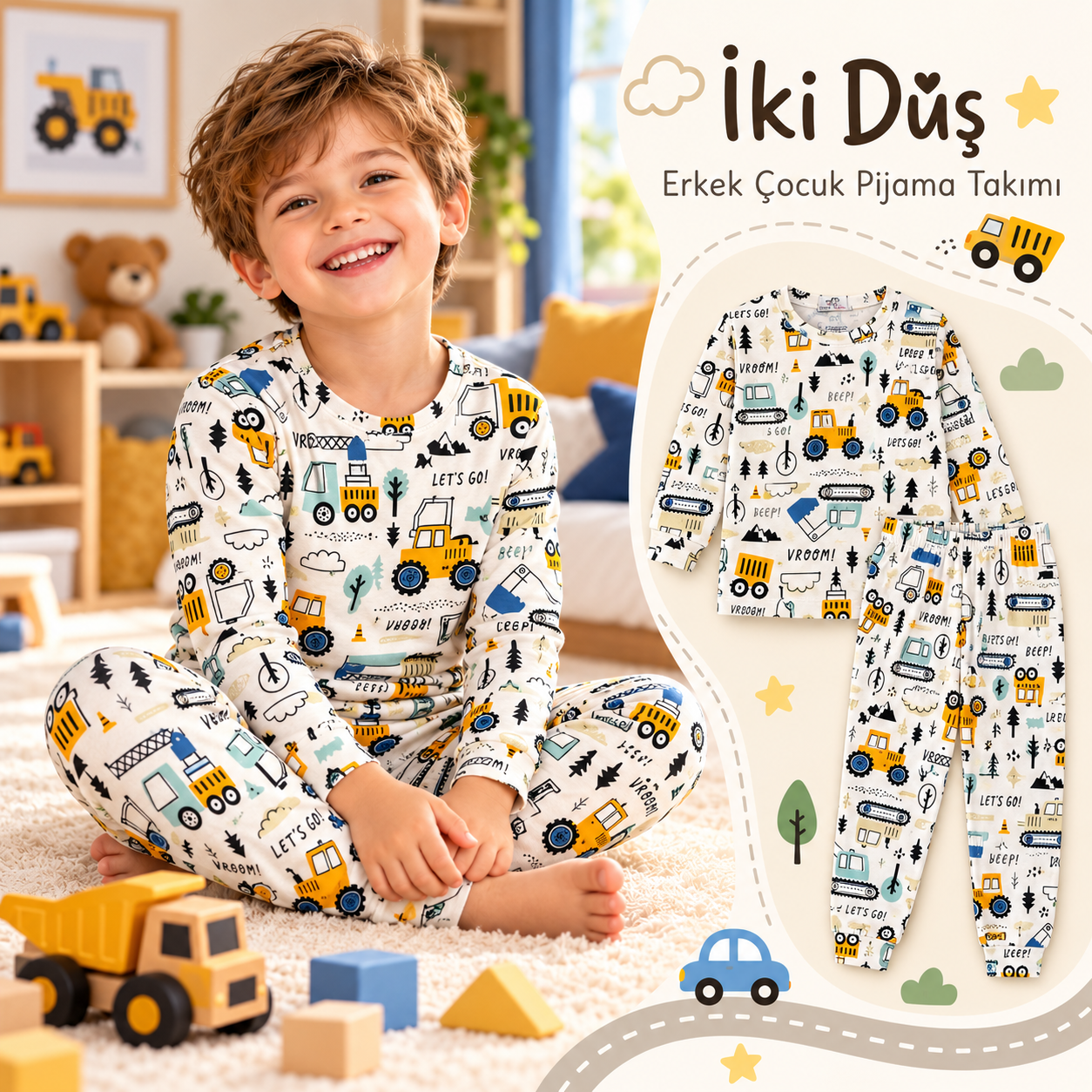 Erkek çocuk pijama
